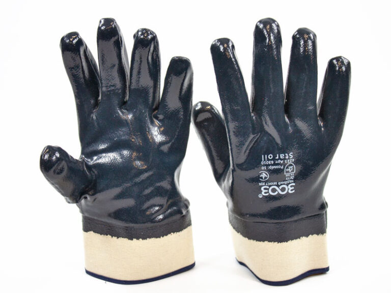 Рукавички 3003 Star Oil з нітриловим покриттям, повний облив, манжет краги